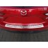 Накладка на задний бампер (матовая) Mazda 3 Hatchback (2013-/FL 2017-) бренд – Avisa дополнительное фото – 2